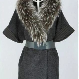 Пальто Max Mara серое женское полупальто