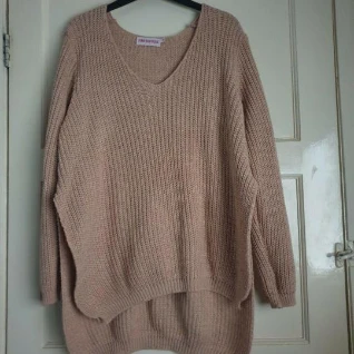 Вязаный джемпер розовый