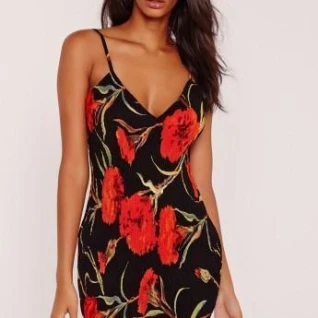 Женское цветочное платье