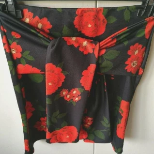 Женская мини юбка цветочная