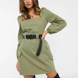 Платье хаки женское военное милитари
