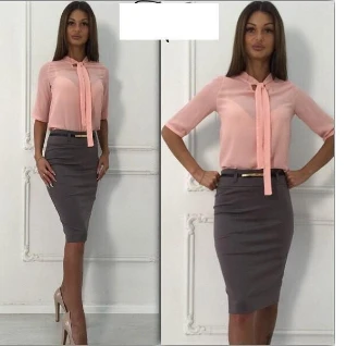 Блузка рубашка розовая