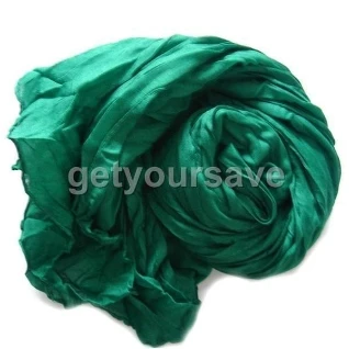 Шарфы женские желтый коричневый зеленый