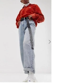 Черный длинный ремень