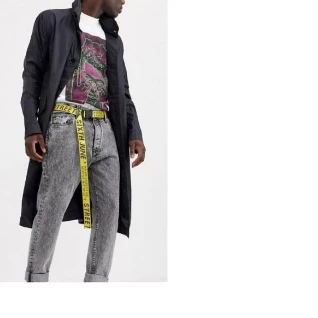 Ремень мужской женский желтый