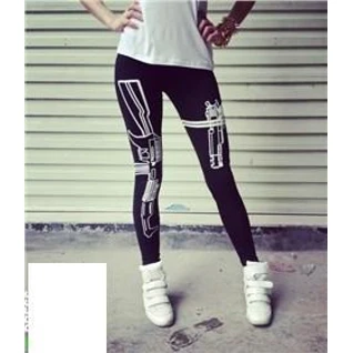 Женские легинсы пистолет леггинсы