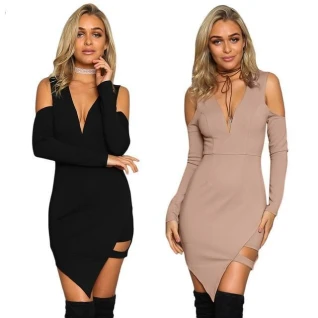 Коктейльное мини платье бежевое