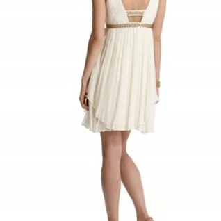 Платье Laundry by Shelli Segal Ivory Empire Greek Dress