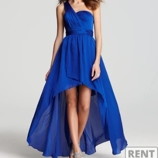 Вечернее платье  Aidan Mattox Blue High-low Dress