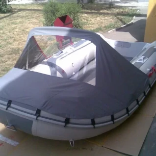 Лодка ПВХ Антей-420 с мотором Suzuki 20л.с. с носовым тентом