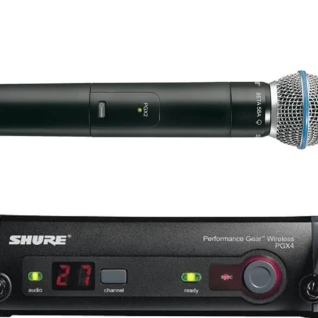 Прокат радиомикрофона SHURE PGX24/BETA58