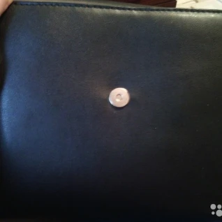 Кожаный черный клатч на цепочке, Mascotte