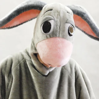 РОСТОВАЯ КУКЛА ОСЛИК (с открытым лицом)