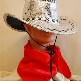 КОВБОЙСКАЯ ШЛЯПА С ПАЙЕТКАМИ
