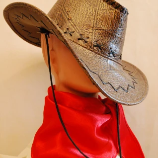 КОВБОЙСКАЯ ШЛЯПА ИСК. КОЖА