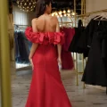Возьмите Платье вечернее Безе красное напрокат (Фото 3) В Туле