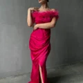 Возьмите Платье вечернее Лусине Lux Фуксия напрокат (Фото 4) В Туле