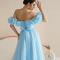 Возьмите Платье вечернее Прованс голубое миди напрокат (Фото 3) В Туле