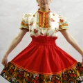 Возьмите "РУССКИЙ НАРОДНЫЙ КАДРИЛЬНЫЙ КОСТЮМ ""ХОХЛОМА-2"" " напрокат (Фото 1) в Москве