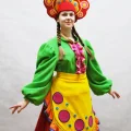 Возьмите "РУССКИЙ НАРОДНЫЙ КОСТЮМ ""Дымковская игрушка"" (флис) №5" напрокат (Фото 3) в Москве