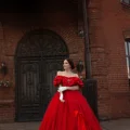 Возьмите Красный гранд-кринолин платье женское напрокат (Фото 1) В Нижнем Новгороде