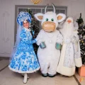Возьмите Ростовая кукла Белый Бык-символ 2021 года напрокат (Фото 2) в Санкт-Петербурге