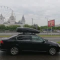 Возьмите Автобокс на крышу автомобиля 480 литров, чёрный матовый напрокат (Фото 3) в Москве