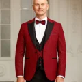 Возьмите Костюм тройка смокинг бордовый MARCO MILANO напрокат (Фото 3) в Санкт-Петербурге