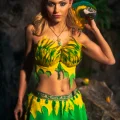 Возьмите Костюм яркого тропического эльфа с натуральными перьями напрокат (Фото 7) в Москве