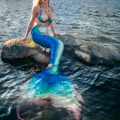 Возьмите Костюм русалки сирены ундины силиконовый хвост русалки напрокат (Фото 2) в Москве