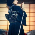 Возьмите Японский костюм гейши черное шелковое кимоно напрокат (Фото 3) в Москве