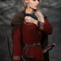 Возьмите Средневековый костюм лучницы охотники скандинавский северный викиниги славяне напрокат (Фото 8) в Москве