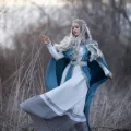 Возьмите Костюм царицы северной королевы эльфийки северянки викинги напрокат (Фото 7) в Москве