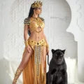 Возьмите Женский египетский костюм царицы Клеопатры богини Бастет  напрокат (Фото 12) в Москве