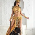 Возьмите Женский египетский костюм царицы Клеопатры богини Бастет  напрокат (Фото 14) в Москве
