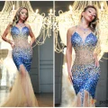 Возьмите Платье из страз Sherri Hill голубое напрокат (Фото 2) в Москве