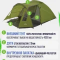 Возьмите Палатка 3-местная TREK PLANET Avola 3 напрокат (Фото 4) в Москве