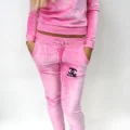 Возьмите Спортивный костюм велюровый розовый женский кофта штаны напрокат (Фото 2) в Москве
