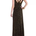 Возьмите Платье ABS by Allen Schwartz Black Metallik Salon Evening Dress Размеры 46, 44, 42 напрокат (Фото 2) в Москве