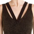 Возьмите Платье ABS by Allen Schwartz Black Metallik Salon Evening Dress Размеры 46, 44, 42 напрокат (Фото 3) в Москве