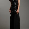 Возьмите Платье ABS by Allen Schwartz Black Sequin Long Gown Размеры 42, 44 напрокат (Фото 3) в Москве