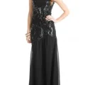 Возьмите Платье ABS by Allen Schwartz Black Sequin Long Gown Размеры 42, 44 напрокат (Фото 6) в Москве