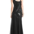 Возьмите Платье ABS by Allen Schwartz Black Sequin Long Gown Размеры 42, 44 напрокат (Фото 4) в Москве