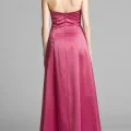 Возьмите Платье ABS by Allen Schwartz Crimson/Pastel  satin evening gown Размер 44 напрокат (Фото 1) в Москве