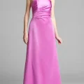 Возьмите Платье ABS by Allen Schwartz Pink/Rouge  satin evening gown Размеры 42, 44 напрокат (Фото 2) в Москве