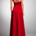 Возьмите Платье ABS by Allen Schwartz Pink/Rouge  satin evening gown Размеры 42, 44 напрокат (Фото 1) в Москве