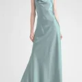 Возьмите Платье ABS by Allen Schwartz SeaFoam Neck Gown Размер 42 напрокат (Фото 1) в Москве