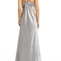Возьмите Платье ABS by Allen Schwartz Silver Long Dress Размеры 40, 42, 44 напрокат (Фото 2) в Москве
