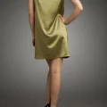 Возьмите Платье ABS by Allen Schwartz Оlive Boat Neck Dress Размер 46 напрокат (Фото 5) в Москве