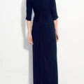 Возьмите Платье Adrianna Papell Navy Gown Sleeve 3/4 Размеры 44, 46 напрокат (Фото 1) в Москве
